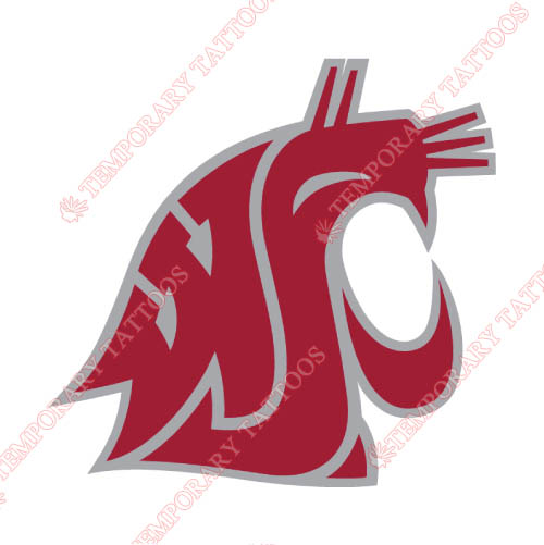 Washington State Cougars Customize Temporary Tattoos Stickers NO.6906